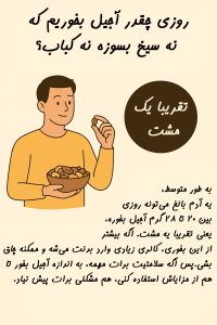 میزان مصرف مجاز آجیل در روز چقدر است؟ - حاجیل